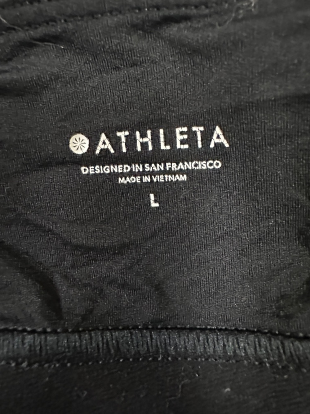 Athleta Black Ruched Cutout Crop Top - Picture 7 of 7